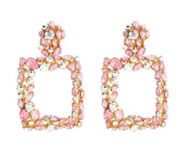 Sofia Pink Diamanté Earrings