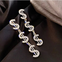 Cash Drop Diamanté Earrings